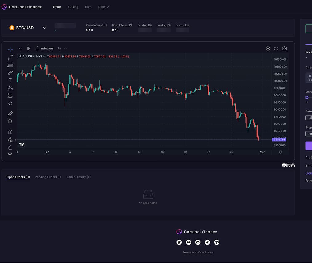 Decentralized Exchange - Narwhal Finance